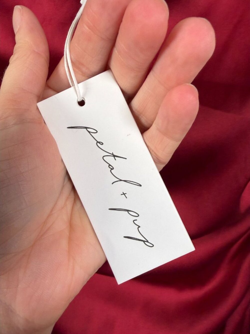 Petal + Pup Storia Lee Strapless Midi Dress Size Medium Wine Red Formal Event - Picture 5 of 13